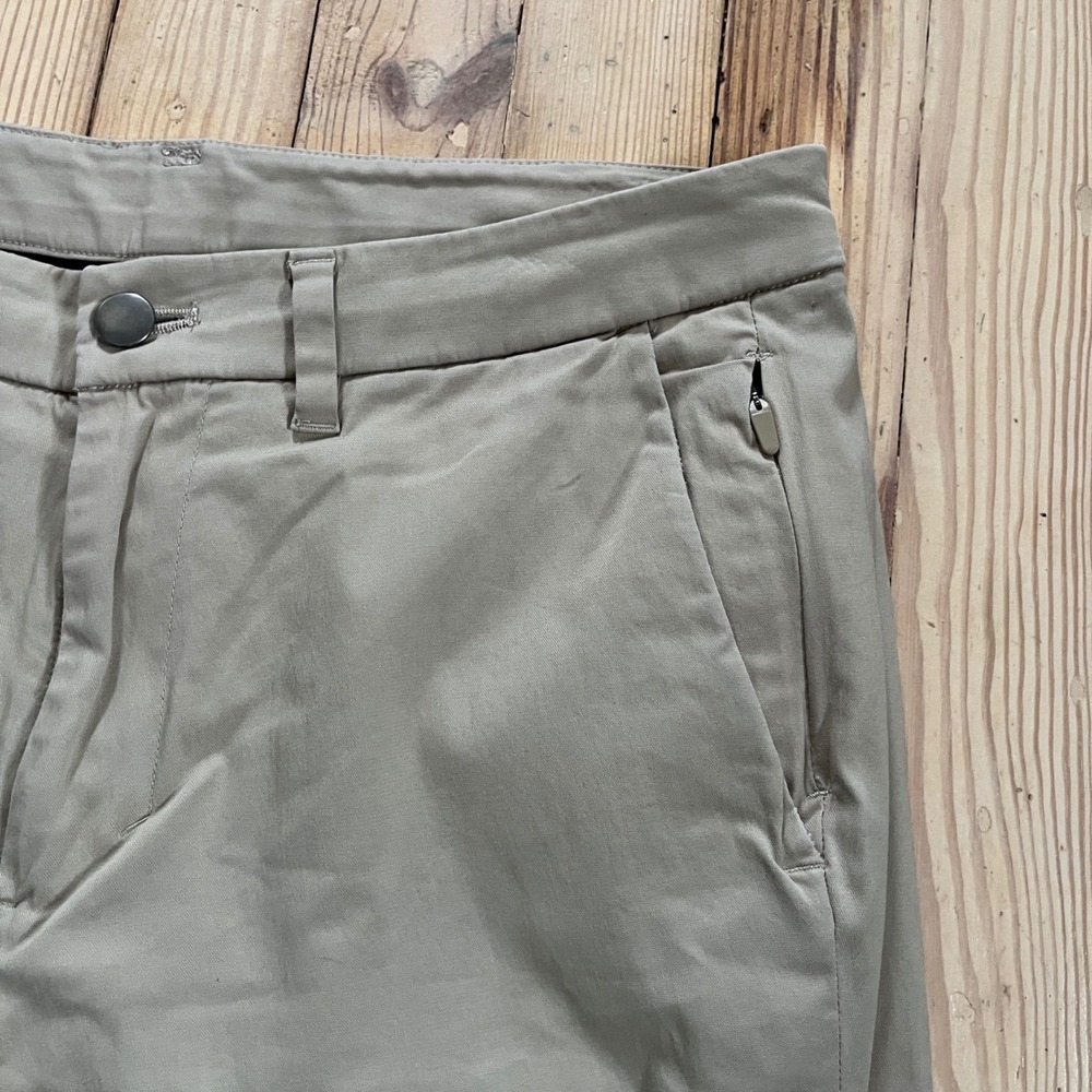 Lululemon Commission Mens Chino Pants Khaki Straight Fit Casual Comfort Size 32 - Picture 3 of 12